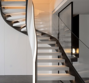 現代簡約三居室裝修樓梯效果圖