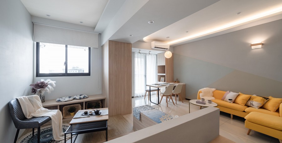 現代簡約小戶型客廳裝修效果圖