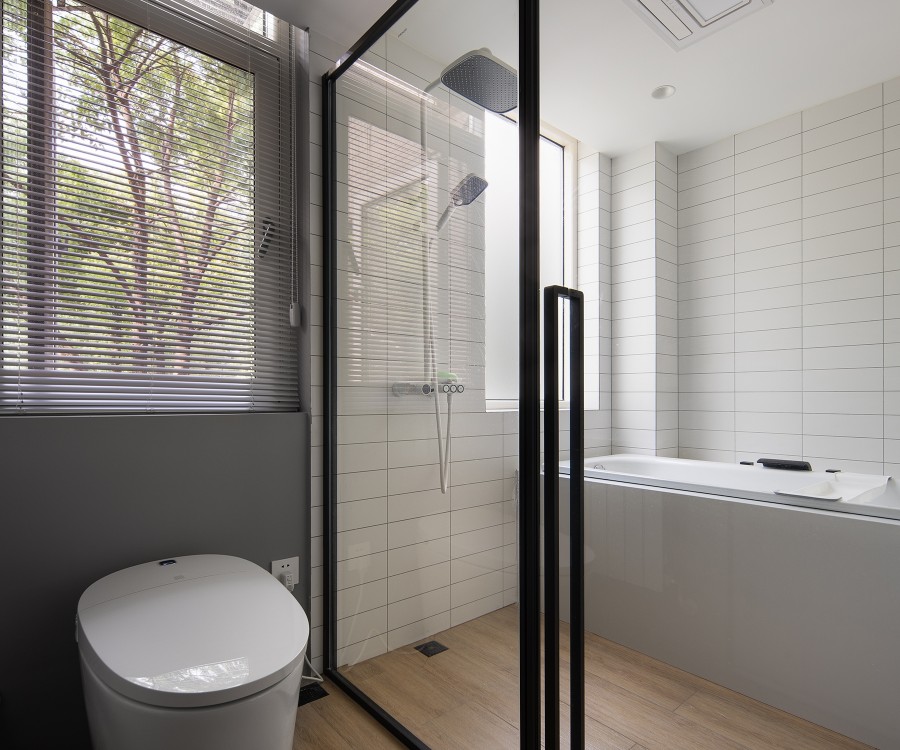 原木風大平層裝衛生間修效果圖