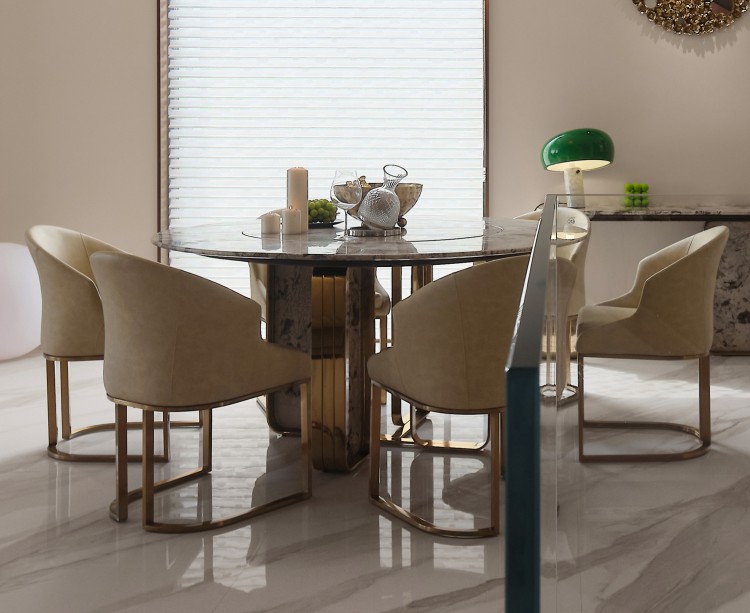 輕法式別墅餐廳裝修效果圖