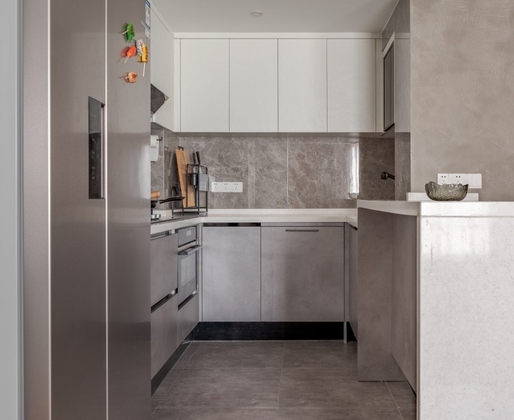 極簡日式三居室廚房裝修效果圖