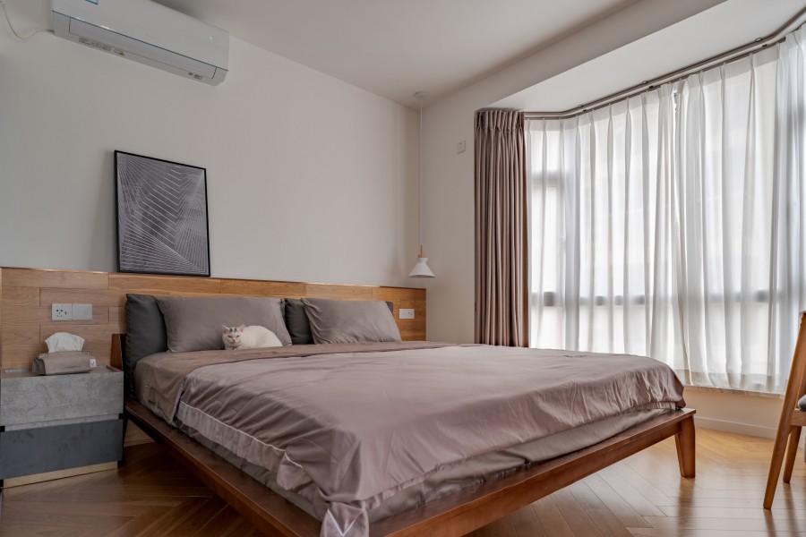 極簡日式三居室臥室裝修效果圖