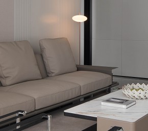 現代簡約復式客廳裝修效果圖