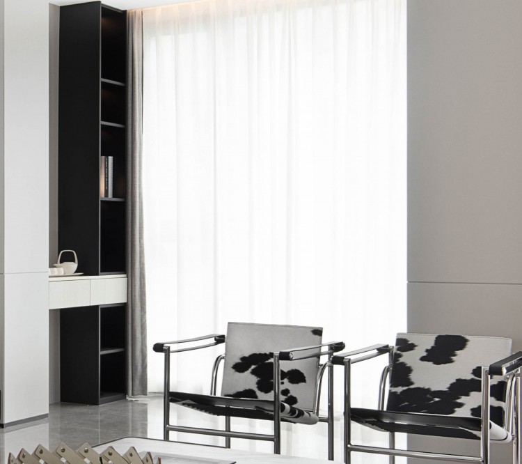 現(xiàn)代簡約復(fù)式客廳裝修效果圖