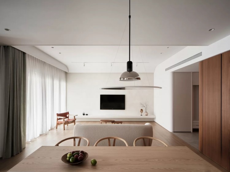 現(xiàn)代原木風兩居室裝修效果圖