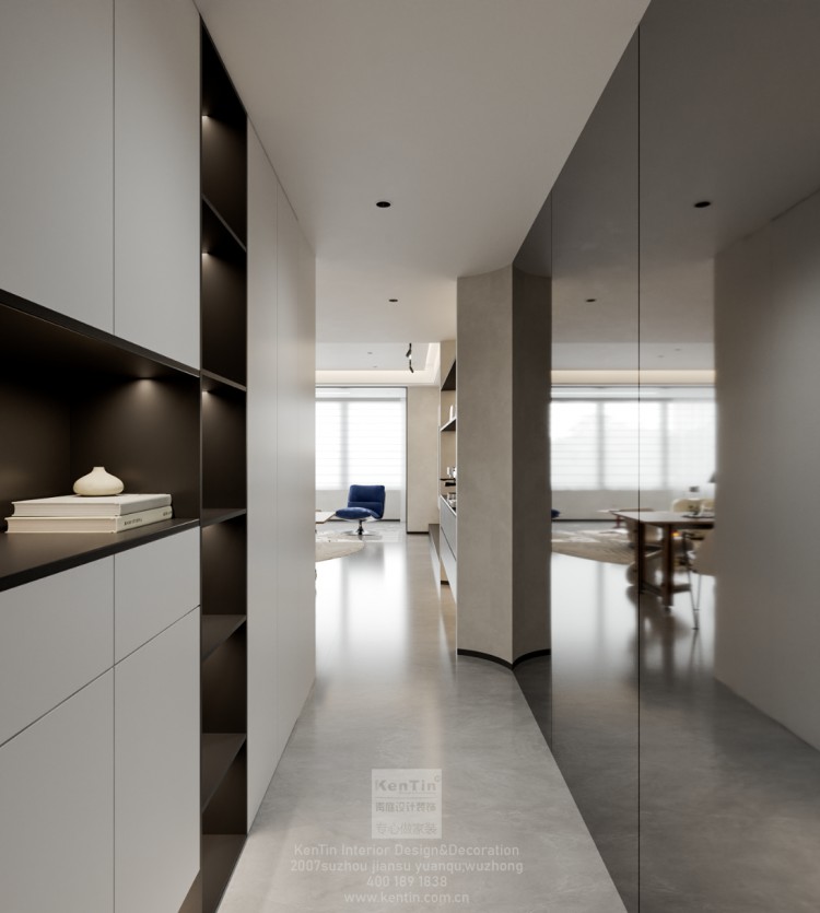 保利天匯現(xiàn)代簡(jiǎn)約精裝玄關(guān)改造效果圖