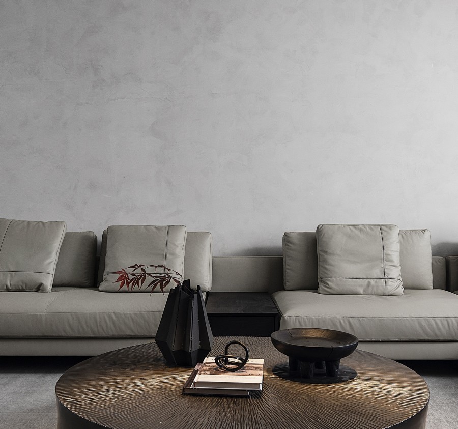 現代意式大平層客廳裝修效果圖