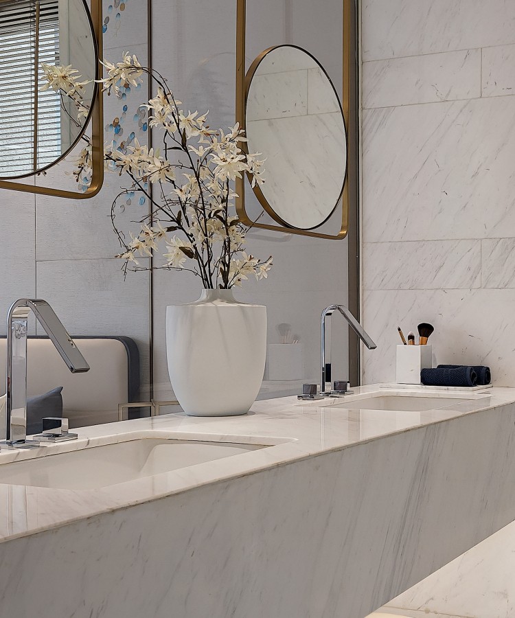 新中式別墅衛生間裝修效果圖