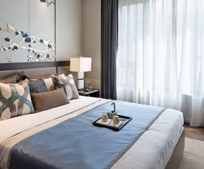 新中式別墅臥室裝修效果圖