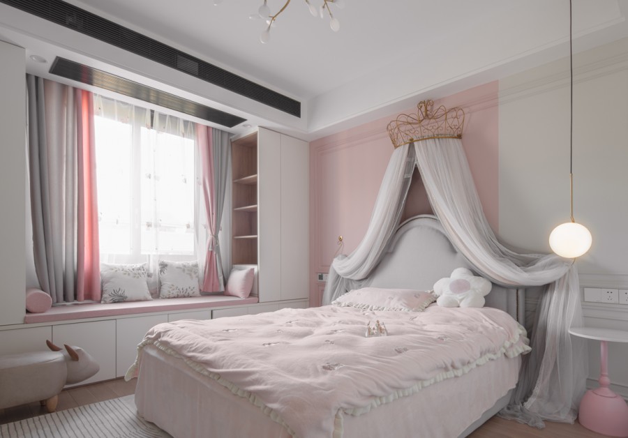 北歐風(fēng)復(fù)試兒童房裝修效果圖