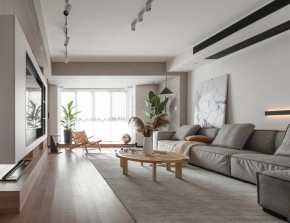 北歐風復試客廳裝修效果圖