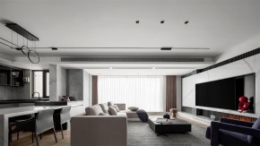 現代簡約三居室客廳裝修效果圖