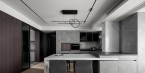 現代簡約三居室廚房裝修效果圖