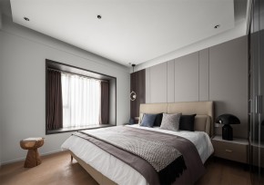 現代簡約三居室臥室裝修效果圖