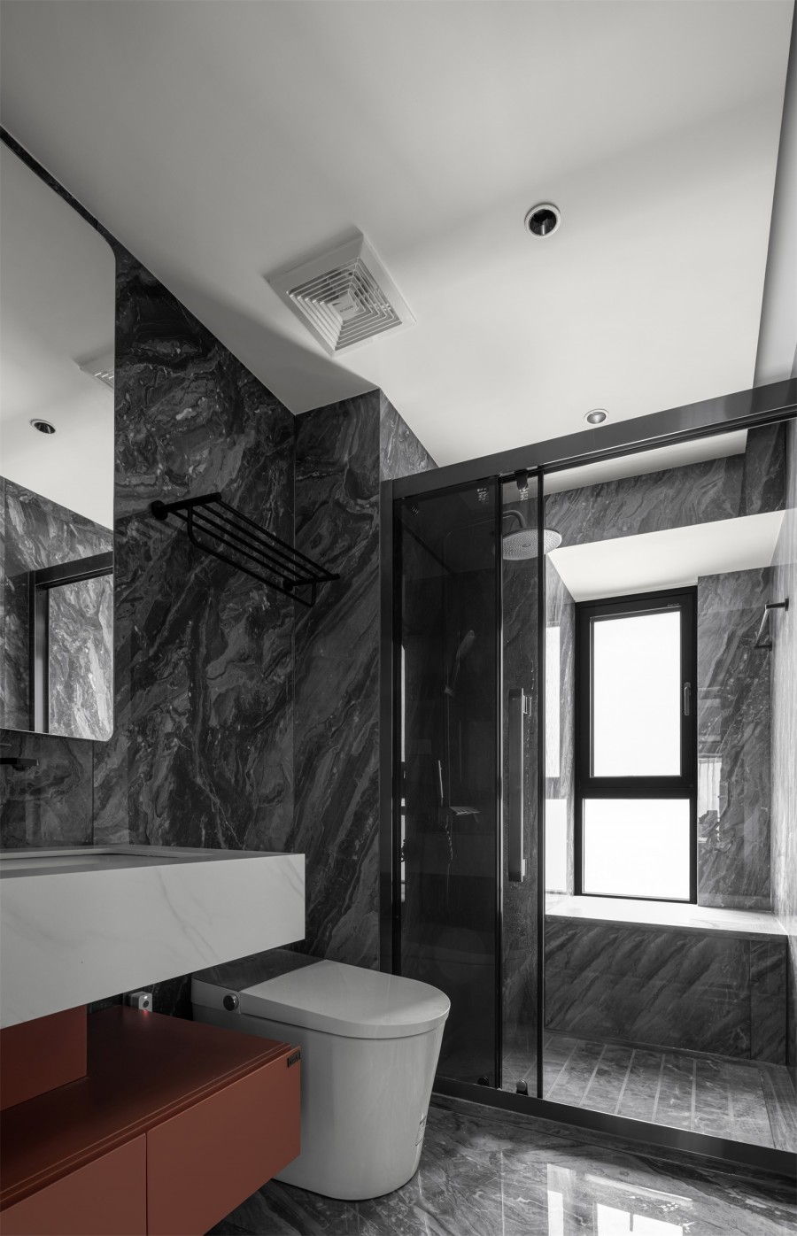 現代簡約三居室衛生間裝修效果圖