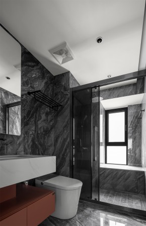 現代簡約三居室衛生間裝修效果圖