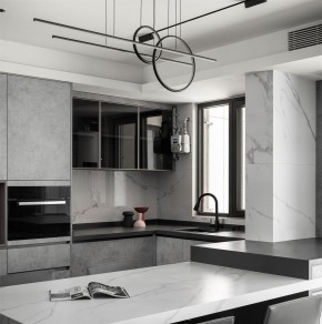 現代簡約三居室廚房裝修效果圖