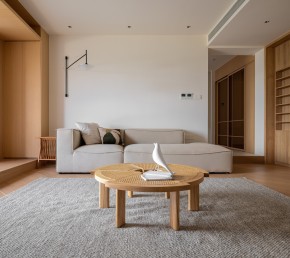 日式大平層客廳裝修效果圖