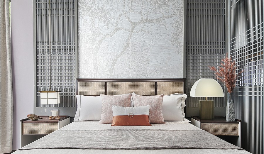 中式大平層臥室裝修效果圖