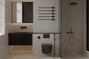 現(xiàn)代簡約大平層衛(wèi)生間裝修效果圖