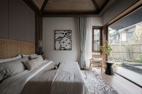 日式風別墅背景墻裝修效果圖