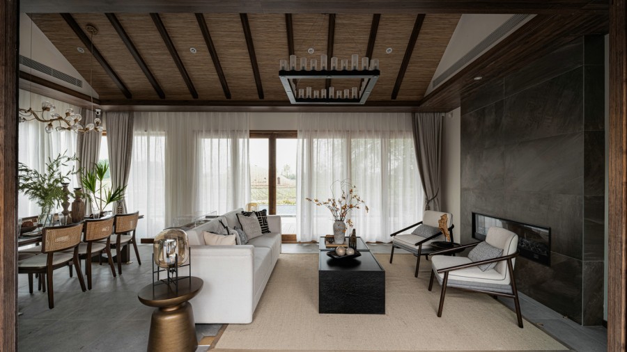 日式風別墅客廳裝修效果圖