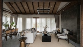 日式風別墅客廳裝修效果圖