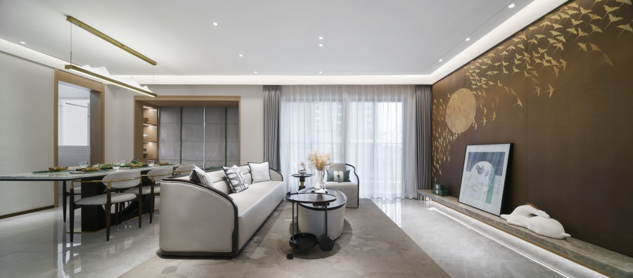 意式三居室客廳裝修效果圖