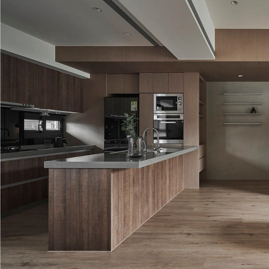 意式風三居室廚房裝修效果圖)