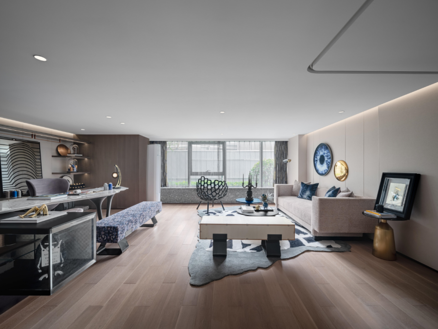 現(xiàn)代簡(jiǎn)約三居室客廳裝修效果圖