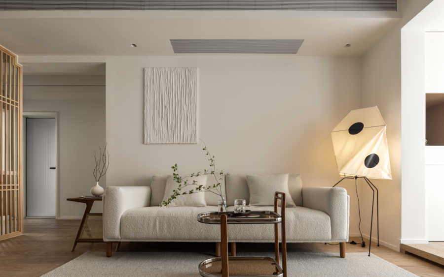 原木風三居室客廳裝修效果圖