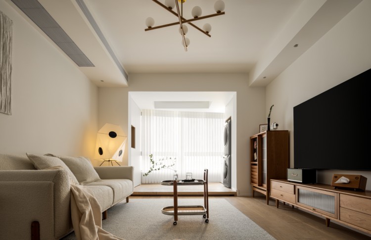 原木風三居室裝修效果圖