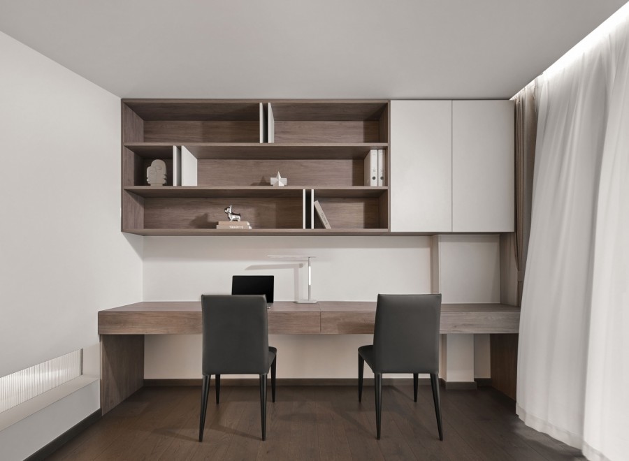 現(xiàn)代簡約別墅書房裝修效果圖