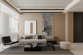 現代簡約三居室客廳裝修效果圖