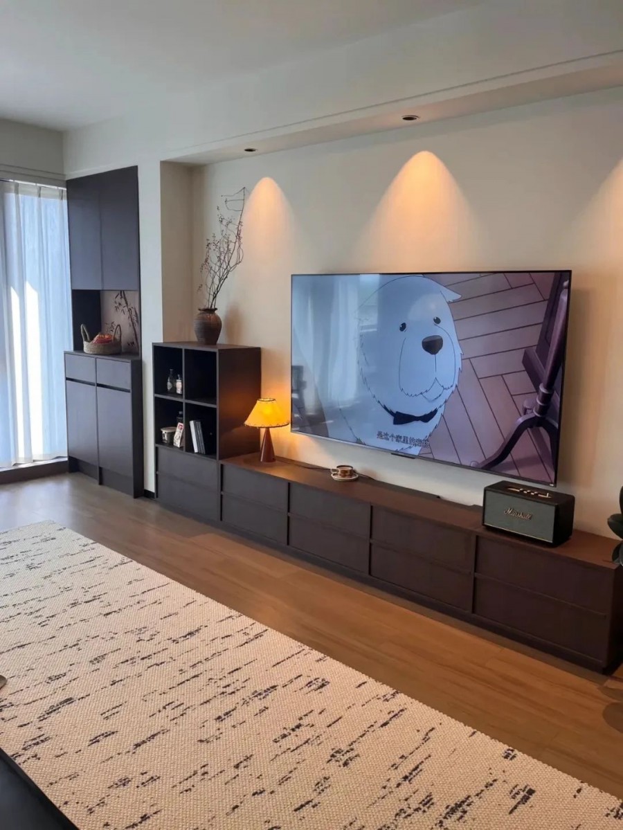 中古風兩居室客廳裝修效果圖