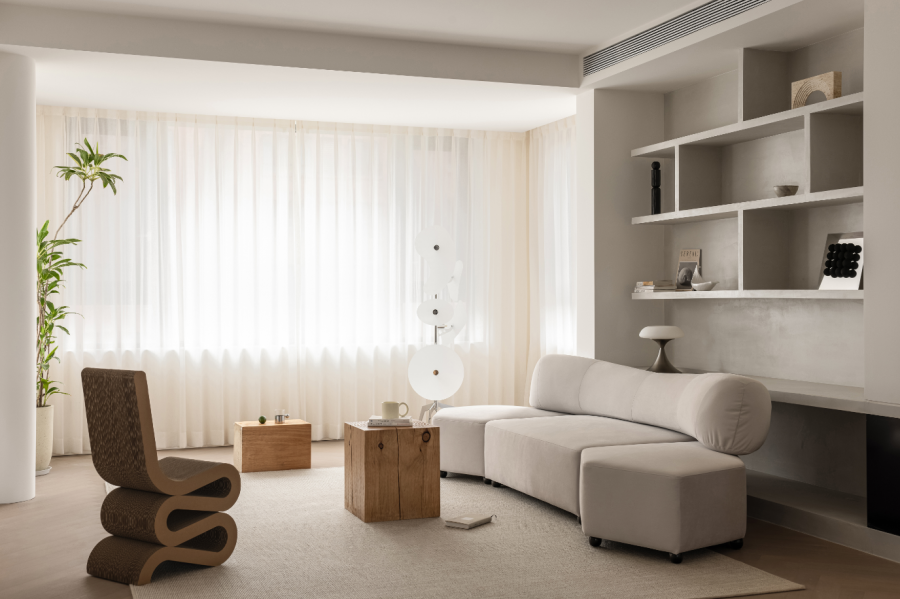 現代簡約三居室客廳裝修效果圖