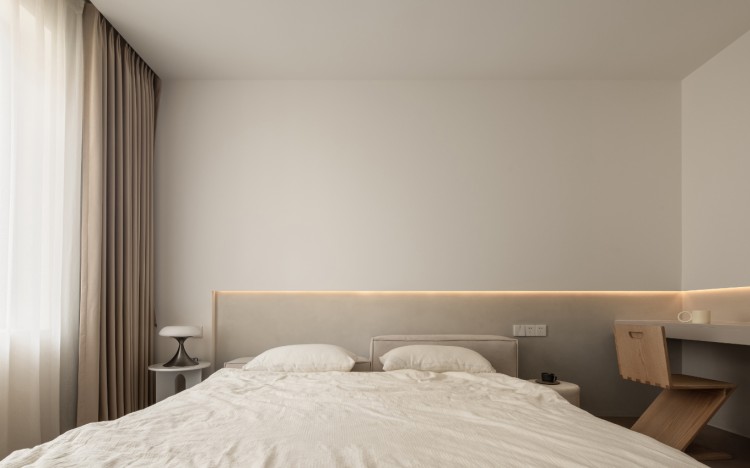 現代簡約三居室臥室裝修效果圖