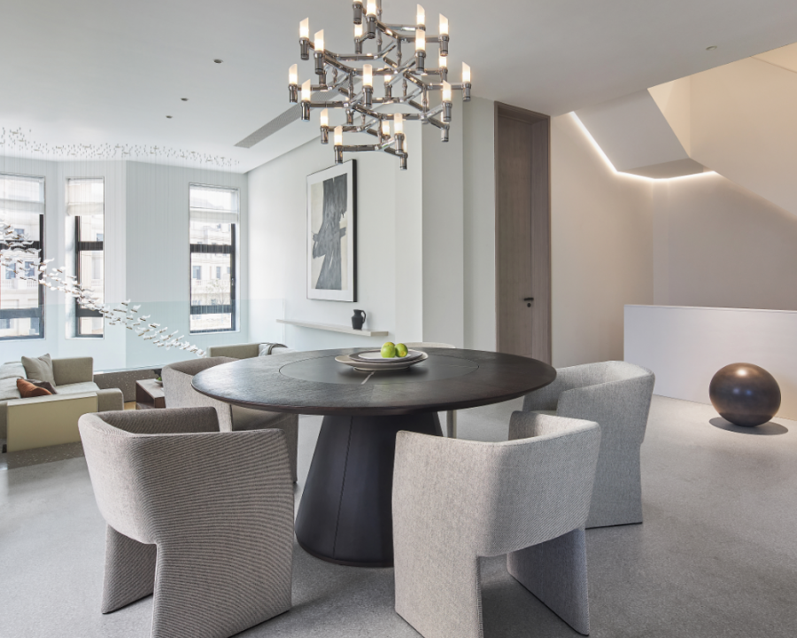 新中式別墅餐廳裝修效果圖