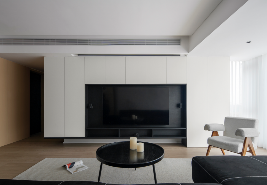 現(xiàn)代簡(jiǎn)約三居室客廳裝修效果圖