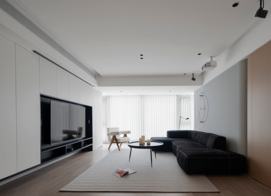 現(xiàn)代簡(jiǎn)約三居室客廳裝修效果圖