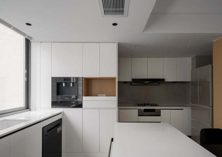 現代簡約三居室廚房裝修效果圖