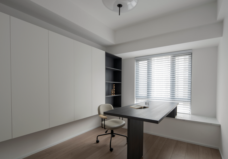 現代簡約三居室書房裝修效果圖