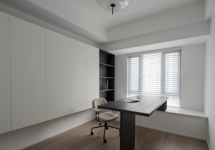 現代簡約三居室書房裝修效果圖