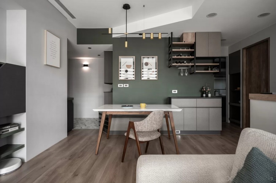 日式小戶型兩居室餐廳裝修效果圖