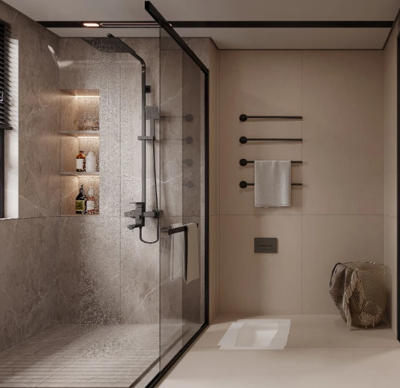 意式輕奢三居室衛生間裝修效果