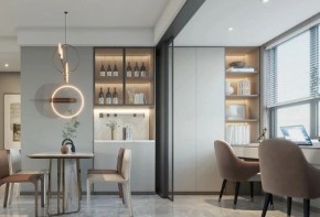 現代簡約兩居室餐廳裝修效果圖