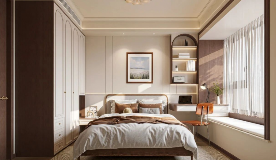 中古風三居室兒童房裝修效果圖