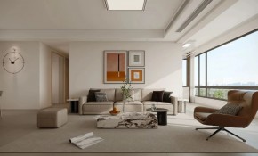 現代簡約三居室客廳裝修效果圖