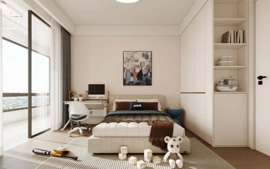 現代簡約三居室兒童房裝修效果圖