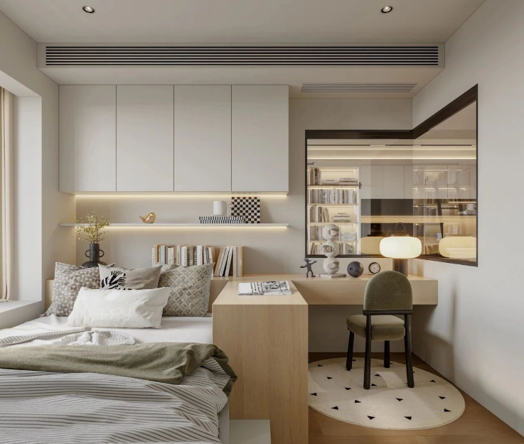 現代原木風三居室兒童房裝修效果圖